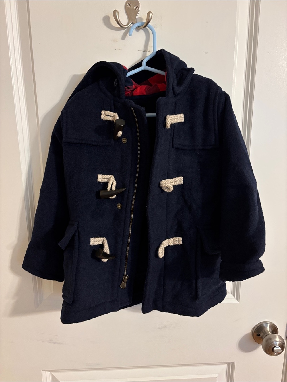 Like new boys toggle pea coat